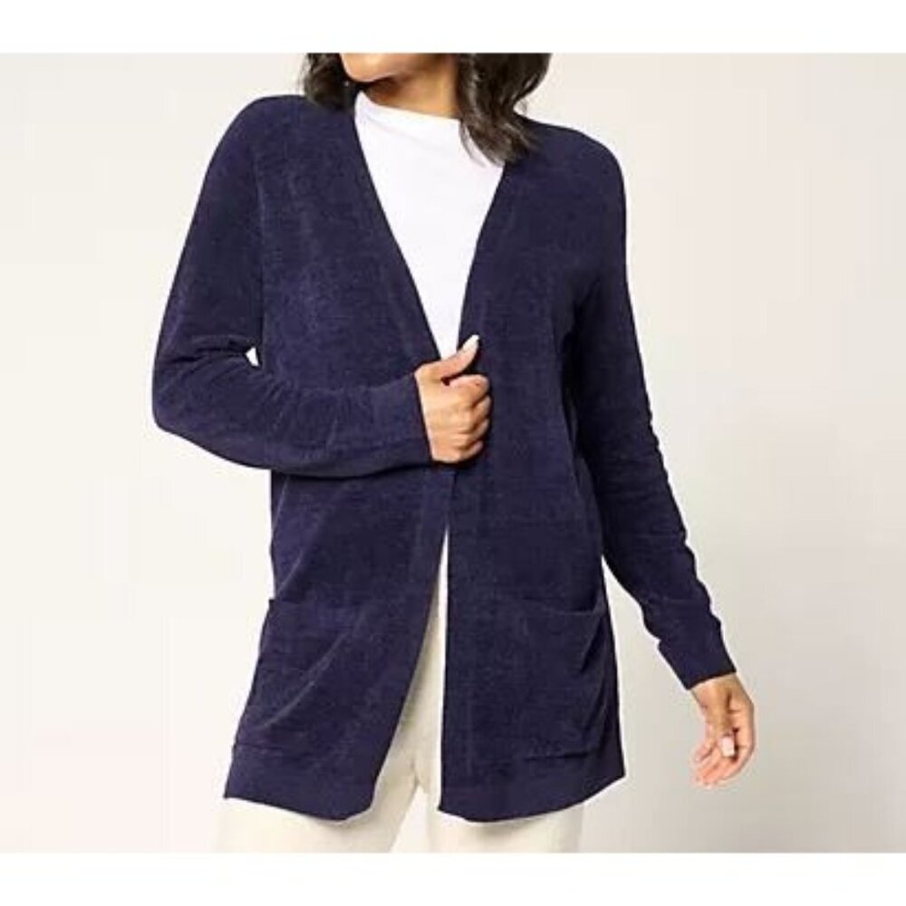Barefoot Dreams Cozy Chic Ultra Lite Sunrise Cardigan Women Size Large NWOT